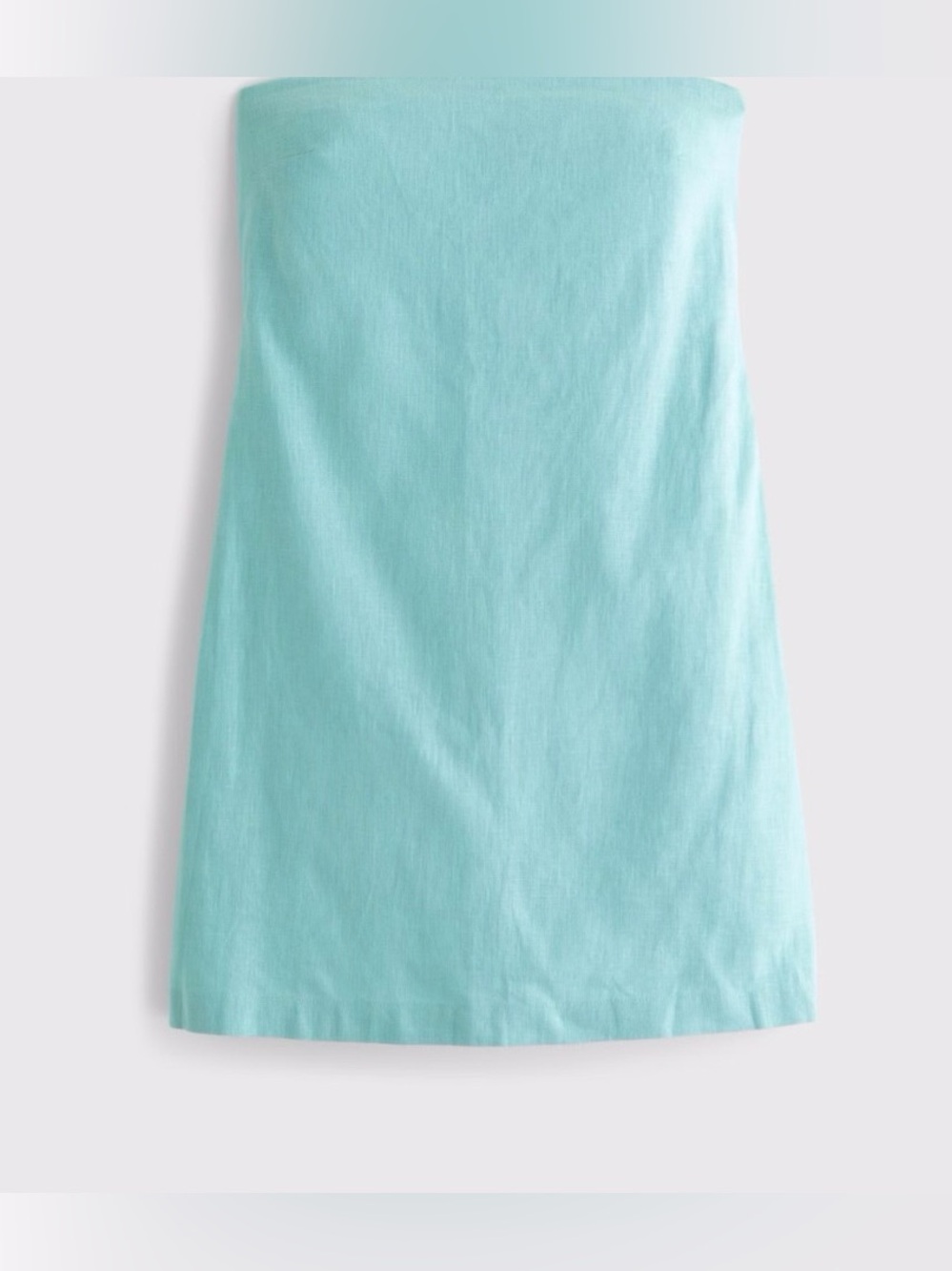 Abercrombie & Fitch Strapless Linen Blend Teal Blue Romper Size Medium - Picture 2 of 9